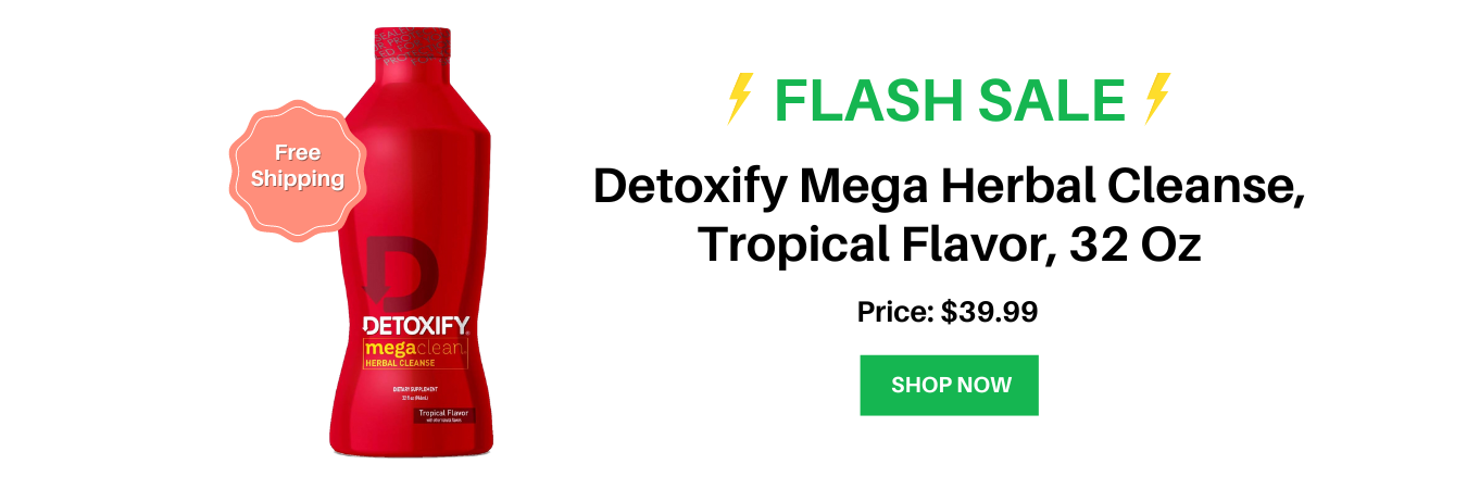 Detoxify Mega Herbal Cleanse, Tropical Flavor, 32 Oz